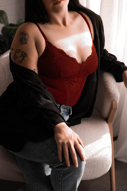 Midnight Lace Shaping Bodysuit
